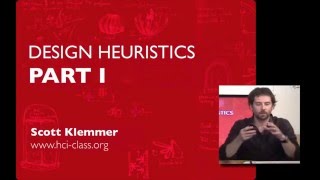 Lecture 15 — Design Heuristics  Part 1  HCI Course  Stanford University [upl. by Neved523]