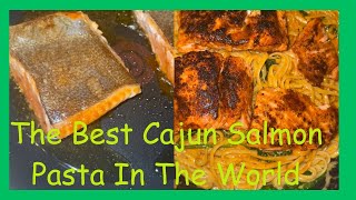 THE BEST CAJUN SALMON PASTA RECIPE [upl. by Annamarie]