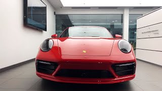 Walk Around on this 2020 Guards Red Porsche 911 Carrera S 443 hp Cabriolet [upl. by Inneg]