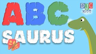 Meet the ABCsaurus dinosaur  an ABC Song and Video for Kids [upl. by Enenej]