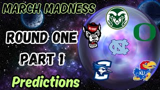 REALISTIC March Madness round one selections [upl. by Hugh880]