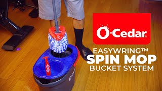 NEW OCedar EasyWring RinseClean Spin Mop amp Bucket System  Unboxing Review Setup How To Review [upl. by Gael]