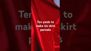 Ten yards to make six skirt pannels [upl. by Pearson]