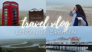 BRIGHTON VLOG  ingiltereyi geziyoruz seven sisters cliffs ve dahası 🚌🌊 [upl. by Yasmine]