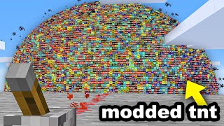 I Exploded 16535627 MODDED TNT in Minecraft [upl. by Wrench]