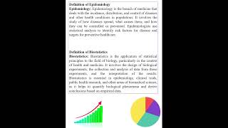 Definition of Epidemiology and Biostatistics datanalysis [upl. by Ardnas]