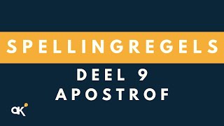 Spellingregels deel 9 Apostrof [upl. by Htrap]