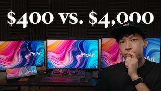 400 Monitor Vs 4000 Monitor  ASUS ProArt Monitor PA32DC PA32UCXPK PA279CV [upl. by Riannon224]