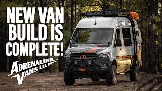 The Storyteller Overland Build is Complete  Adrenaline Vans [upl. by Helbonnah]