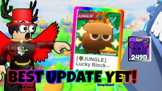 THIS UPDATE IS THE BEST ONE YET Roblox Lucky Block Legends [upl. by Ahsieat289]