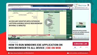 How to run desktop application on web browser easy way  EXE FILE RUN ON BROWSER [upl. by Aselehc69]