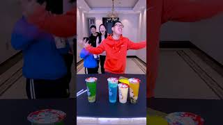 Who Drank The Milk Tea Successfully 😂 Funnyfamily Partygames [upl. by Buchalter912]