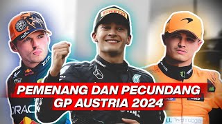 VERSTAPPEN DAN NORRIS CRASH PEMENANG DAN PECUNDANG GP AUSTRIA 2024 [upl. by Poler]