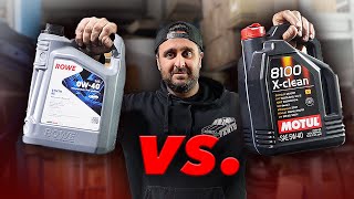 Motorölvergleich  ROWE 0W40 vs MOTUL XClean 5W40  BMWFarid [upl. by Ardnaskela]