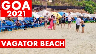 Goa 2021  Vagator Beach  North Goa  Watersports  Shacks  Goa Vlog [upl. by Baerman301]