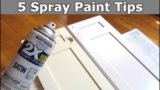 5 Spray Paint Tips  Smooth Even Perfect Finish [upl. by Chicoine]