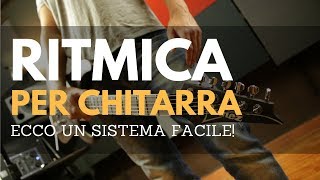 Ritmica e accompagnamento per chitarra ecco un sistema facile per imparare  con Vince Carpentieri [upl. by Husein]