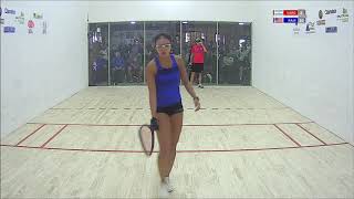 2018 Racquetball Pan Am Championships  Womens Singles Quarterfinals  Rajsich USA vs Vargas ARG [upl. by Milde]