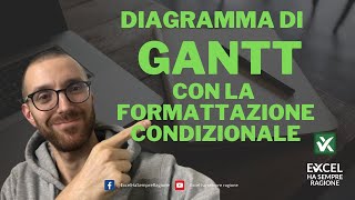 Diagramma di Gantt in Excel per il project management con la sola formattazione condizionale [upl. by Megargee218]