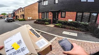 Am LUCRAT o zi CURIER la AMAZON in ANGLIA   Vlog 198 [upl. by Piselli]