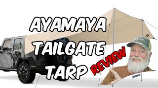 AYAMAYA Car Camping Tarp Tailgate Awning  14 x 16 FT [upl. by Alic655]