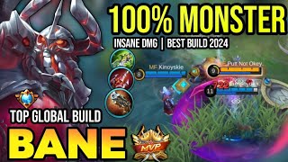 BANE BEST BUILD 2024  TOP GLOBAL BANE GAMEPLAY  MOBILE LEGENDS✓ [upl. by Coleen234]