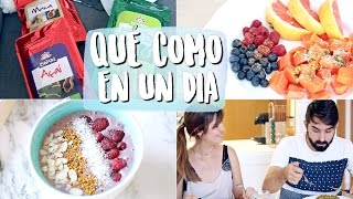 ¿Qué como en un día RECETAS SANAS Y DELICIOSAS  Nightnonstop [upl. by Schoenfelder]