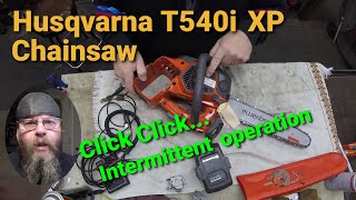 Husqvarna T540i XP Battery Saw Just Goes Click Click [upl. by Aynodal]