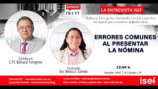 ERRORES COMUNES AL PRESENTAR LA NÓMINA Programa 210 [upl. by Sakmar]