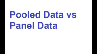 What Is Cross Sectional Data Independently Pooled Cross Sectional Data and Panel Data [upl. by Atterehs752]