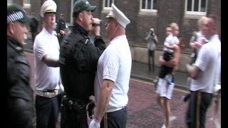 Loyalist bandsmen break determination outside St Patricks Church [upl. by Anura]