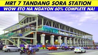 Mrt 7 Tandang Sora Station Update [upl. by Eenram975]