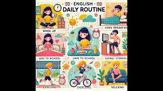 Improve your english at A1 level  english daily routine  A1 inglish listening practice [upl. by Anirahc]