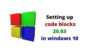 How to setup code blocksIDE 2003 on window and solve error cant find compilerMinGW [upl. by Sherye]