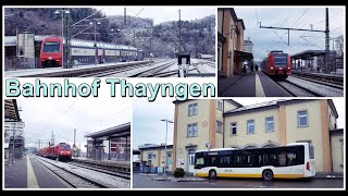 Nördlichste Bahnhof der Schweiz  Thayngen  Hochrheinbahn Kanton Schaffhausen Schweiz 2022 [upl. by Donnamarie211]