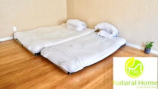 MINIMALISM Floor sleeping for 6 months TFS futon [upl. by Solenne]