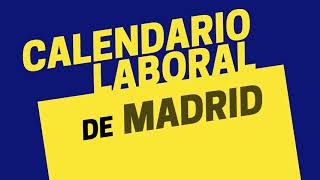 Calendario laboral de Madrid Estos son los días festivos para 2022 [upl. by Baskett619]