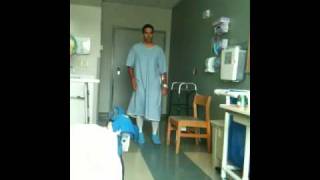 34  Walking 1 Day After Hip Replacement [upl. by Pilloff370]