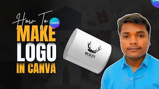 How to Make Logo in Canva Canva Logo Design Tutorial for Beginners from Scratch  in Hindi  Rajesh [upl. by Aicittel221]