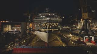 Regent Seven Seas Cruises  Seven Seas Grandeur Leaves Shipyard For The First Time [upl. by West]