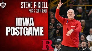 Steve Pikiell talks Iowa postgame  Rutgers Scarlet Knights Basketball [upl. by Adoc]