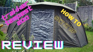 Trakker Tempest 200 How to set up the Tempest 200 Bivvy amp Initial Review [upl. by Nort539]