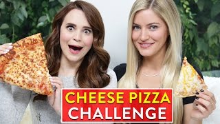 CHEESE PIZZA CHALLENGE ft iJustine [upl. by Lered]