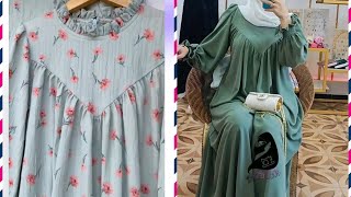 V Shape Neck Design Abaya Burka Cutting And StitchingAbaya cutting stitching with very easy method [upl. by Yrannav855]