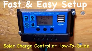 How to setup a basic Solar Charge Controller  Quick Guide amp Menu overview [upl. by Lladnarc]