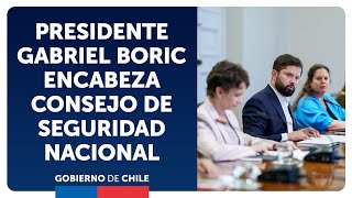 Presidente Gabriel Boric encabeza Consejo de Seguridad Nacional [upl. by Ycnahc]