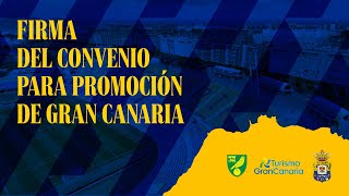 Firma del convenio de Turismo de Gran Canaria con el Norwich City FC y la UD Las Palmas [upl. by Shaffer77]