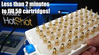 Watch this Demo of 50 Shots In 2 minutes of Thick Distillate using a Cartridge Filling Machine [upl. by Hanoj]