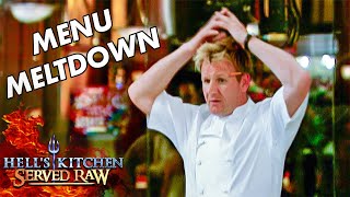 Hells Kitchen Served Raw  Episode 6  Uncut Menu Meltdown [upl. by Marlo]