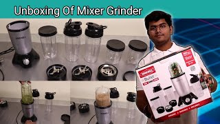 Unboxing Of Mixer Grinder  Cookwell Bullet Mixer Grinder 600W  5 Jars amp 3 Blades [upl. by Forland]